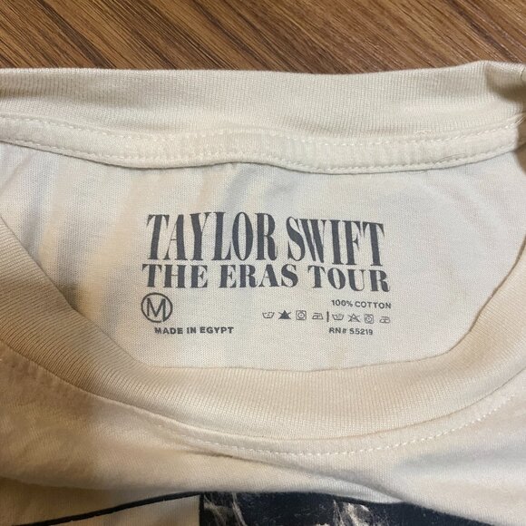 Taylor Swift Eras Tour official merch beige t-shirt - Picture 3 of 5